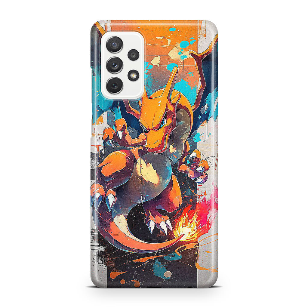 Charizard Inferno on Canvas Galaxy A32 / A52 / A72 Case