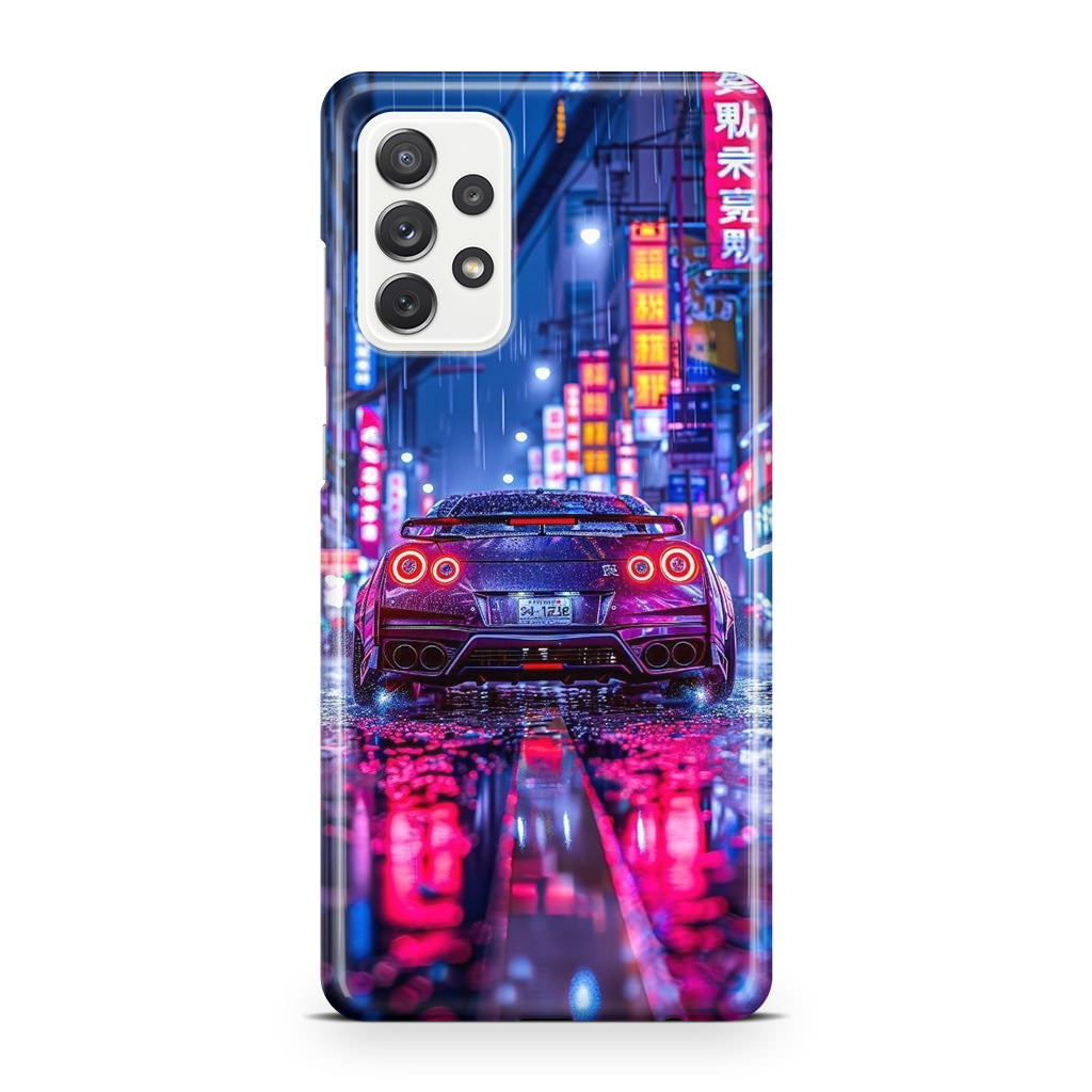 Neon Midnight Drift Tokyo Rain Galaxy A23 5G Case