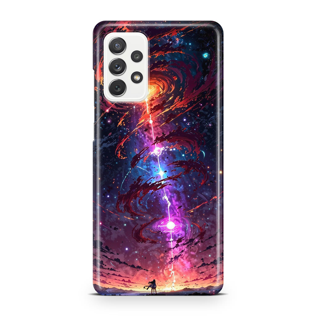 Stargazer at the Axis of Creation Galaxy A32 / A52 / A72 Case
