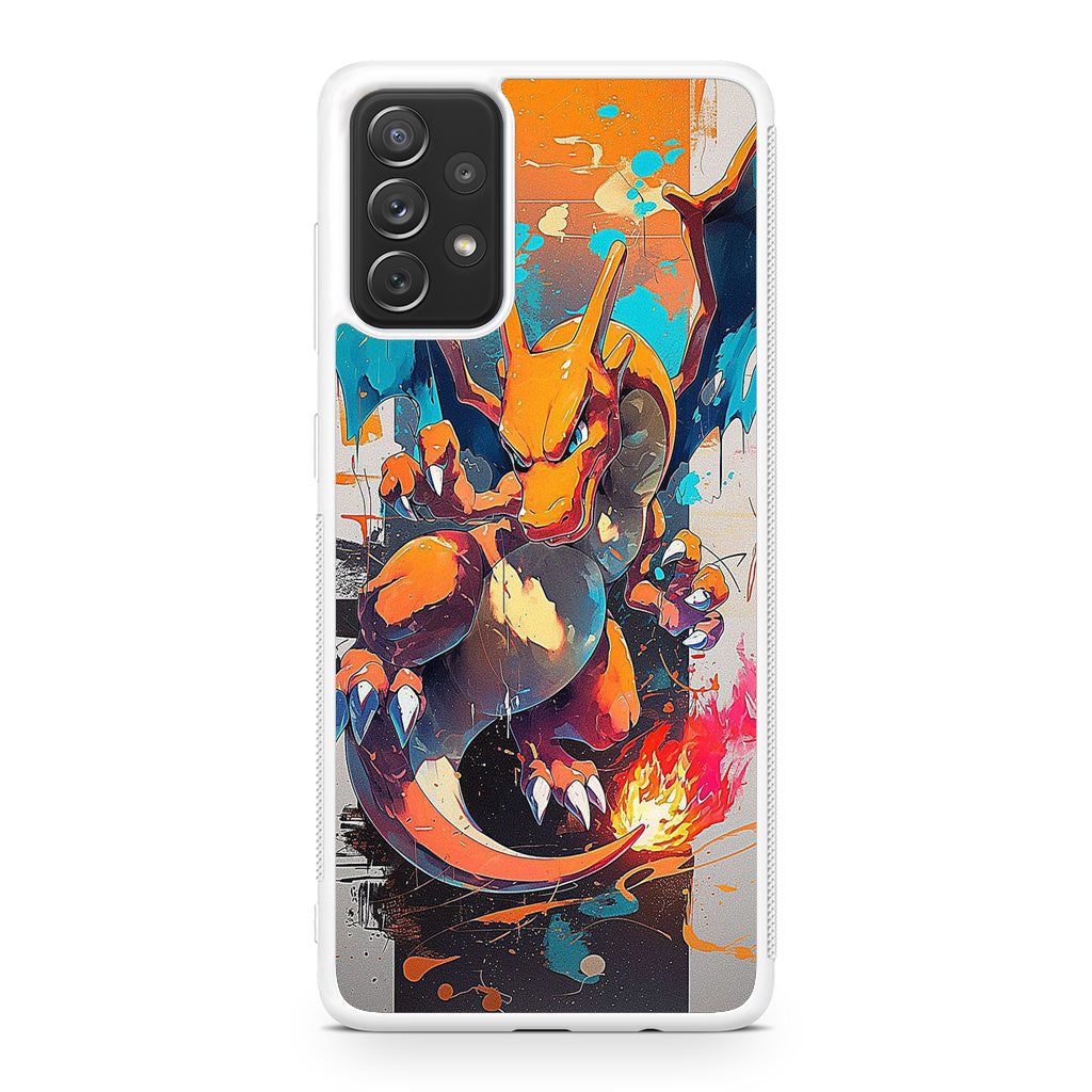 Charizard Inferno on Canvas Galaxy A32 / A52 / A72 Case