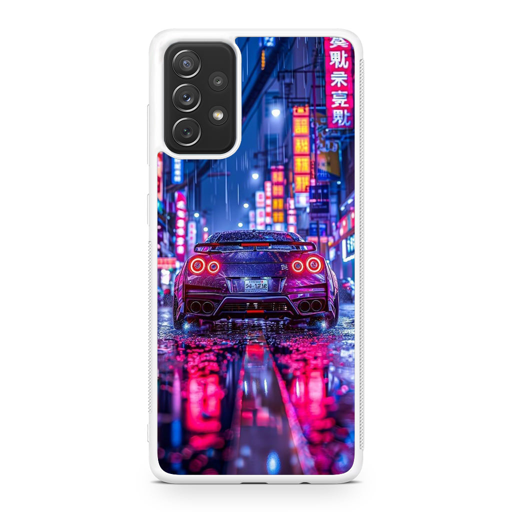 Neon Midnight Drift Tokyo Rain Galaxy A23 5G Case