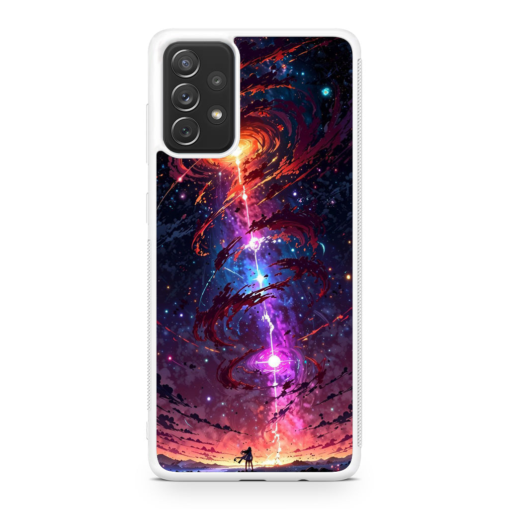 Stargazer at the Axis of Creation Galaxy A32 / A52 / A72 Case