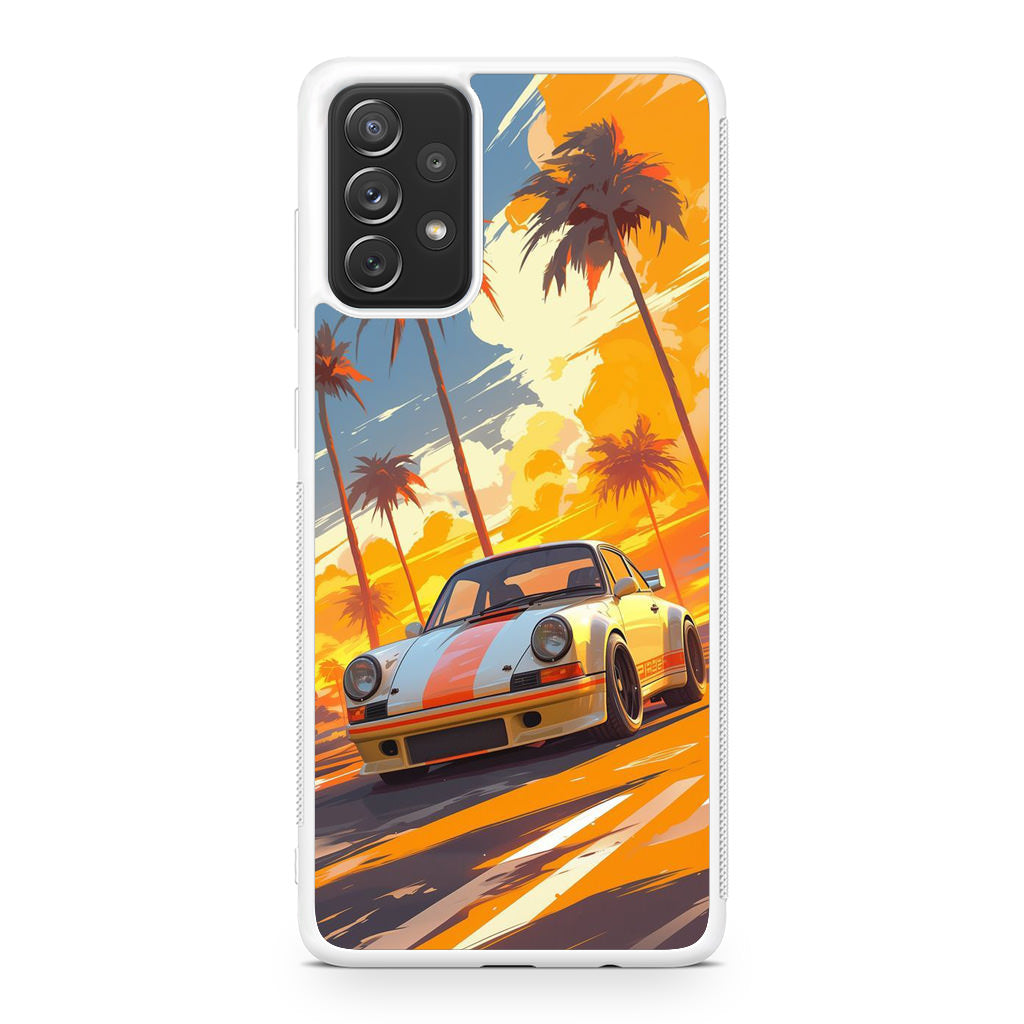 Turbo Dreams in Neon Palms Galaxy A32 / A52 / A72 Case