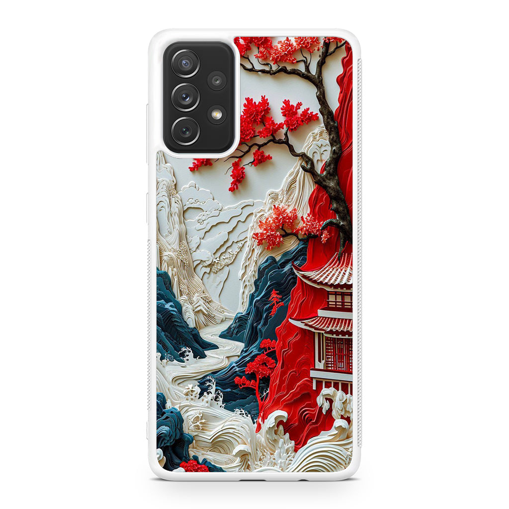 Whispers of the Crimson Zen Galaxy A23 5G Case