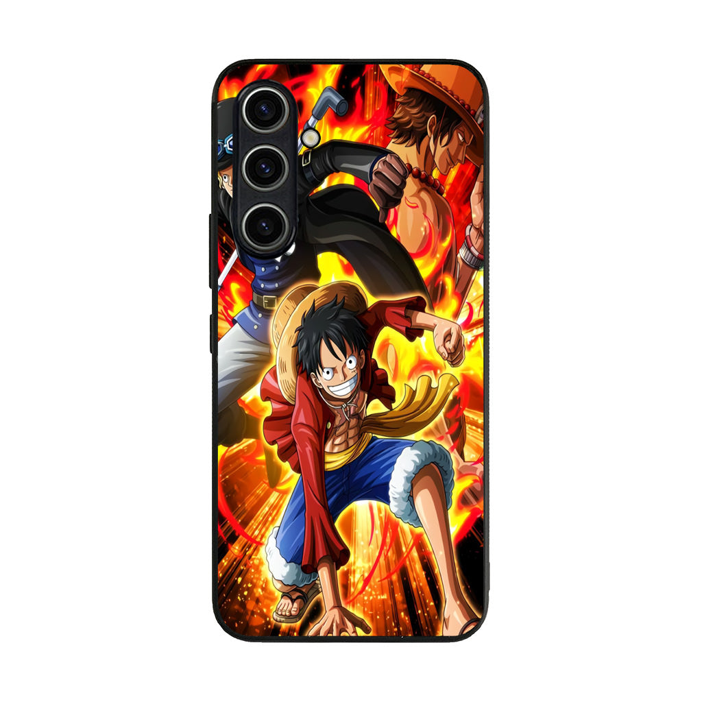 Ace Sabo Luffy Brotherhood Samsung Galaxy A35 5G Case