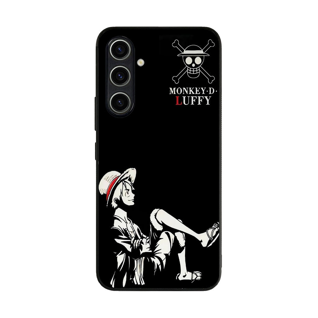 Monkey D Luffy Black And White Samsung Galaxy A35 5G Case