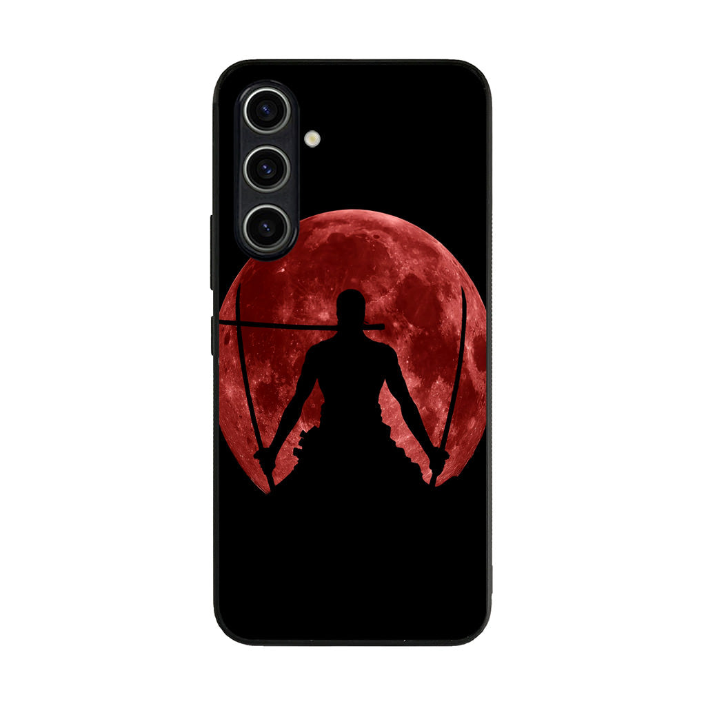 Silhouette Of Zoro In Santoryu Mode Samsung Galaxy A35 5G Case