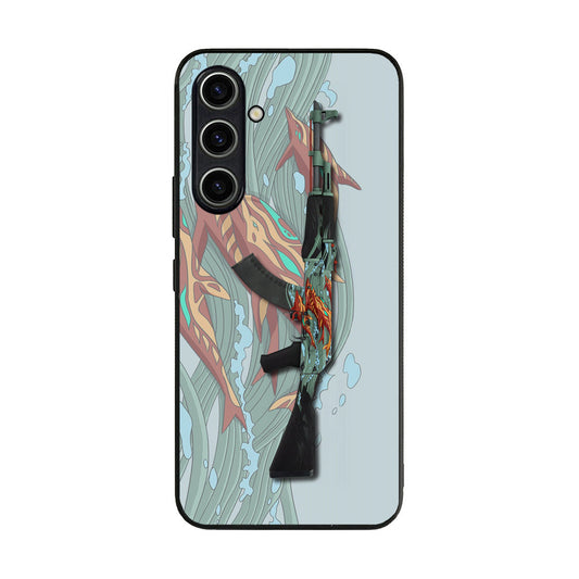 AK-47 Aquamarine Revenge Samsung Galaxy A35 5G Case