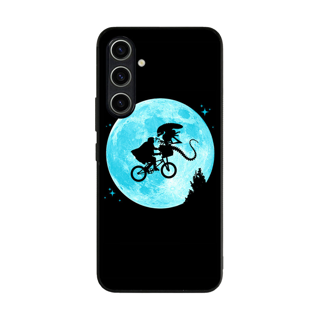 Alien Bike to the Moon Samsung Galaxy A35 5G Case