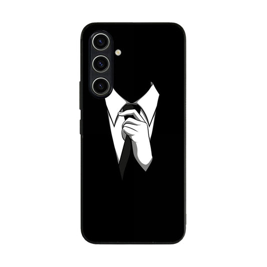 Anonymous Black White Tie Samsung Galaxy A35 5G Case