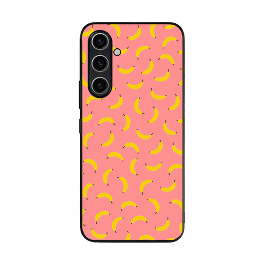 Bananas Fruit Pattern Pink Samsung Galaxy A35 5G Case