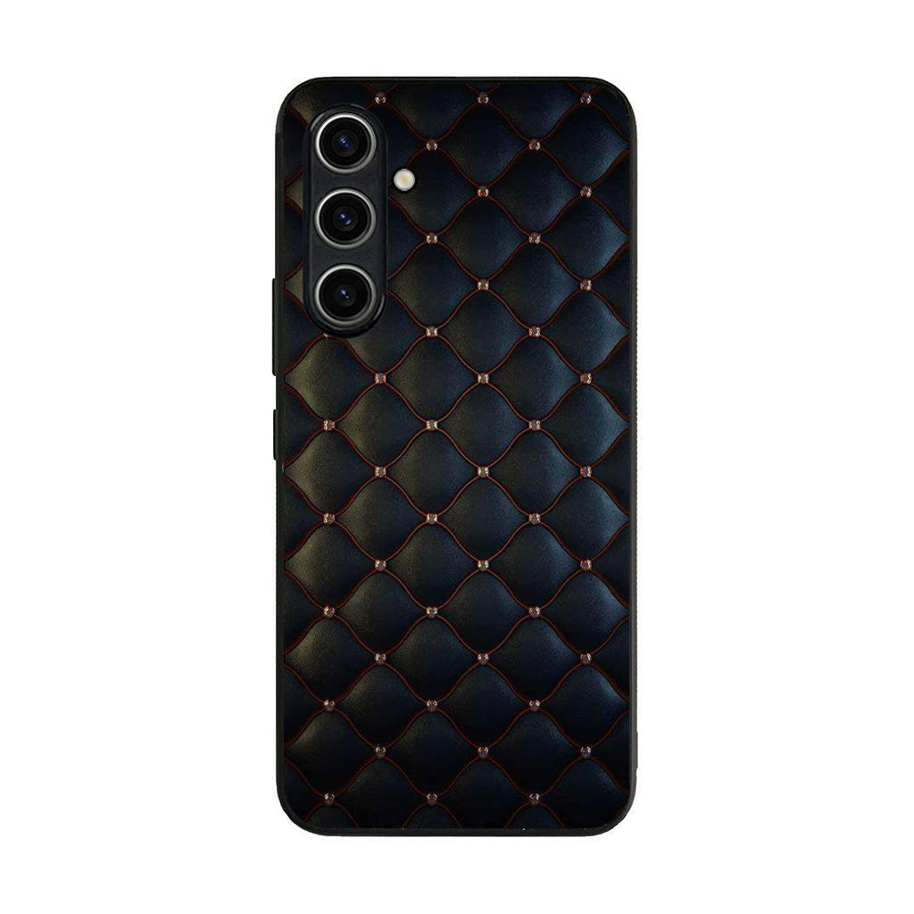 Black Royal Pattern Samsung Galaxy A35 5G Case