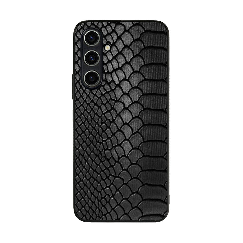 Black Snake Skin Texture Samsung Galaxy A35 5G Case