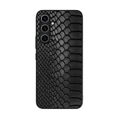 Black Snake Skin Texture Samsung Galaxy A35 5G Case