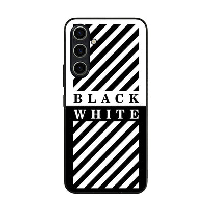 Black White Stripes Samsung Galaxy A35 5G Case