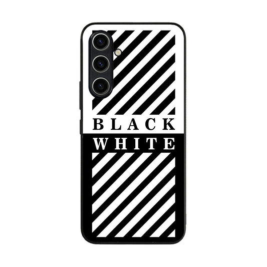 Black White Stripes Samsung Galaxy A35 5G Case