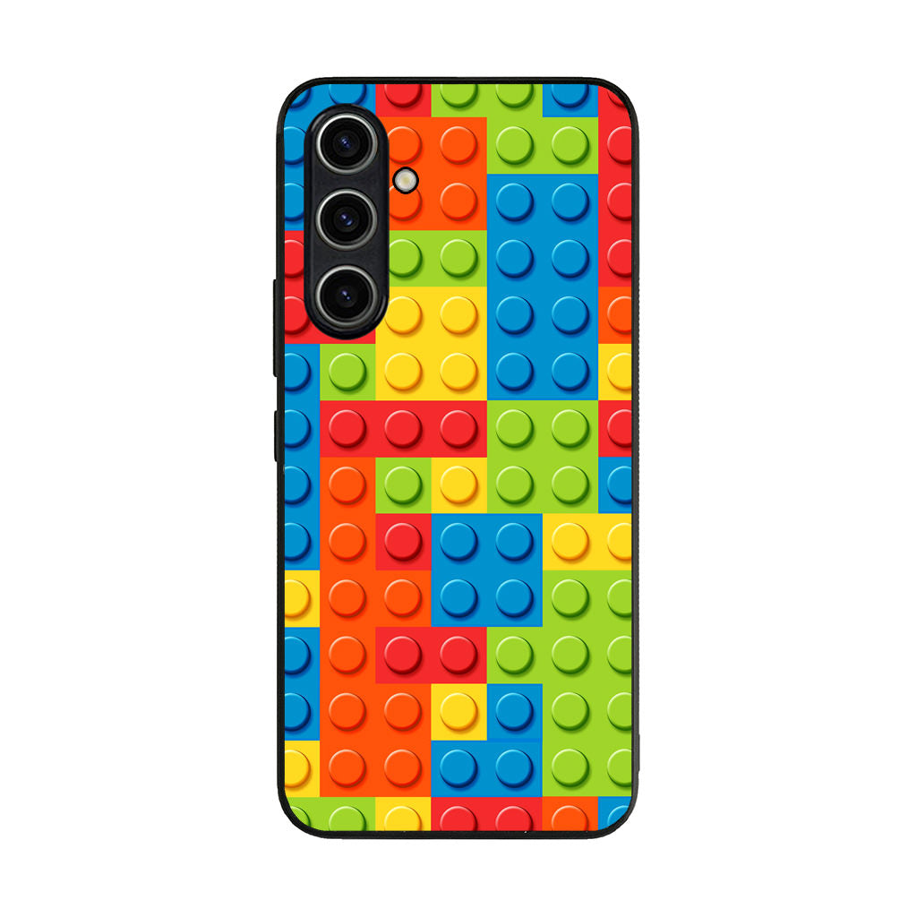 Blocks Rainbow Pattern Samsung Galaxy A35 5G Case