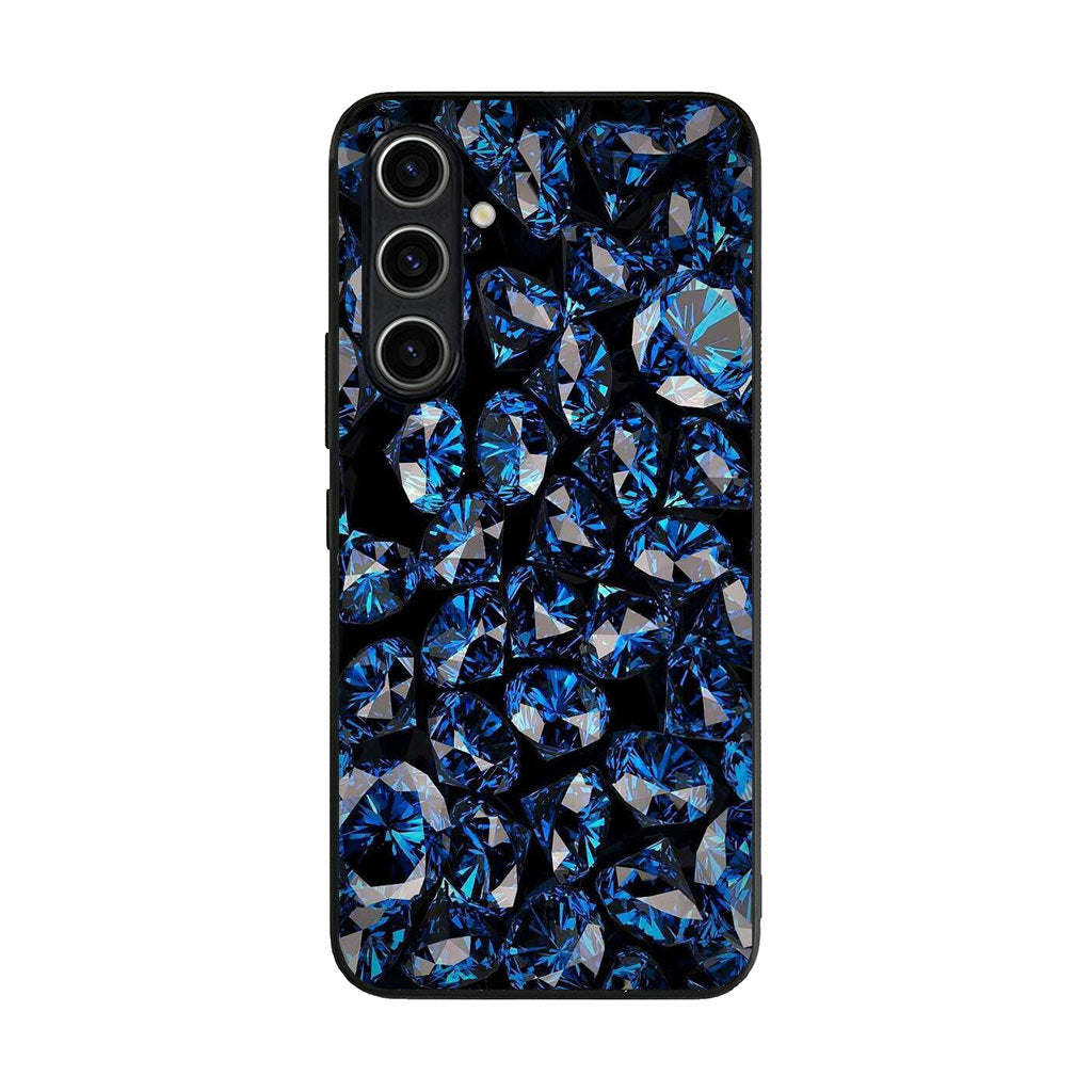 Blue Diamonds Pattern Samsung Galaxy A35 5G Case