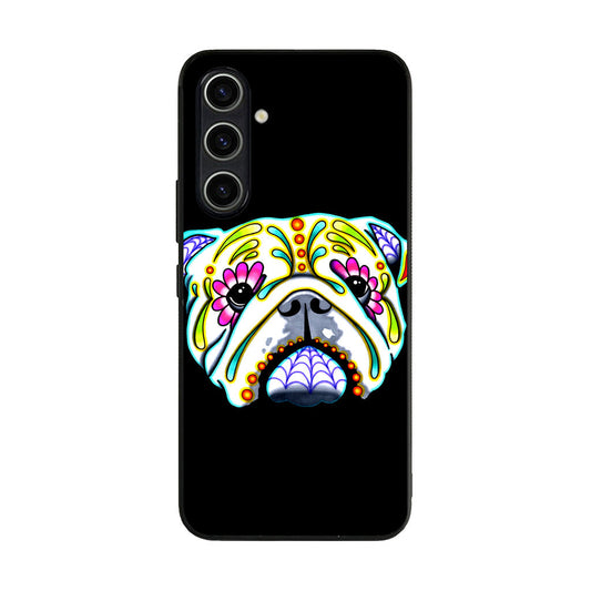 Colorful Bulldog Art Samsung Galaxy A35 5G Case