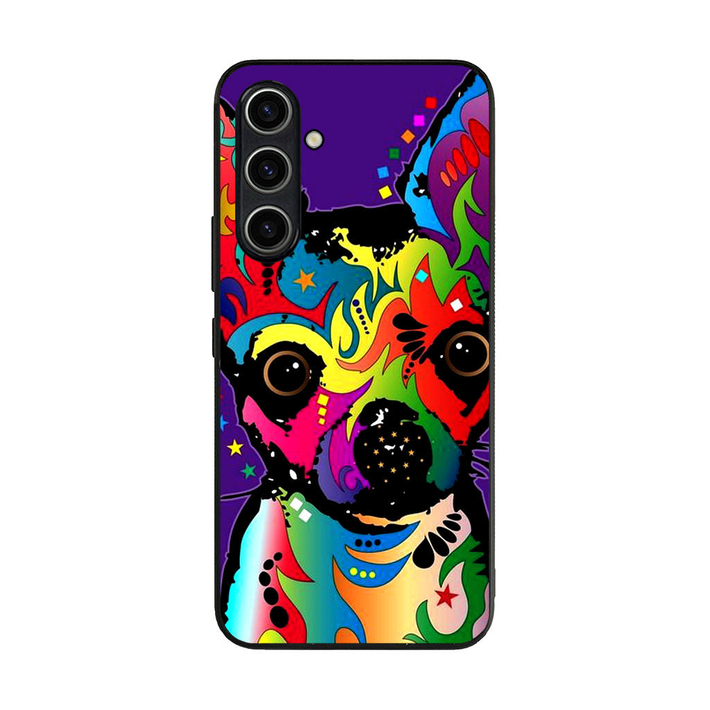 Colorful Chihuahua Samsung Galaxy A35 5G Case