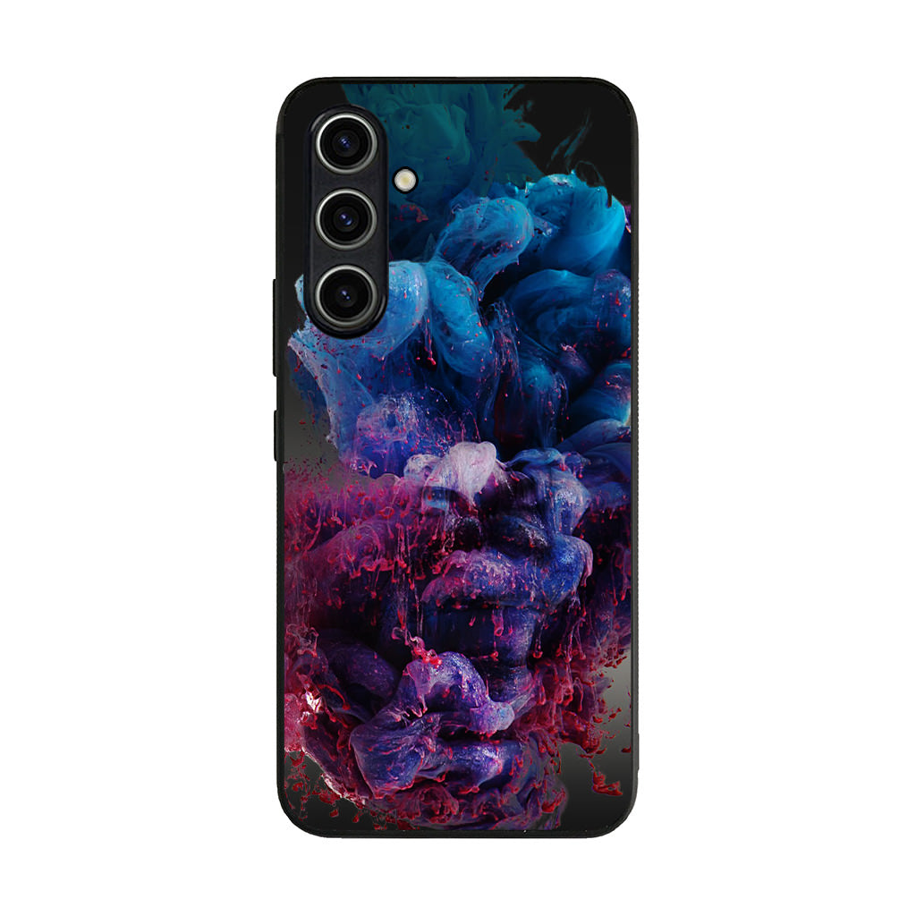 Colorful Dust Art on Black Samsung Galaxy A35 5G Case