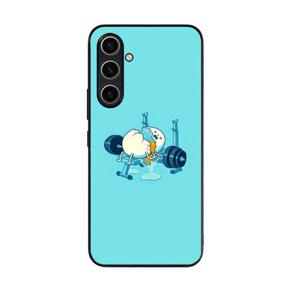 Egg Accident Workout Samsung Galaxy A35 5G Case