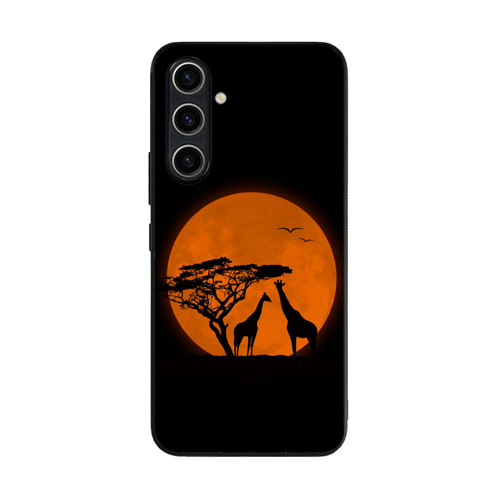 Giraffes Silhouette Samsung Galaxy A35 5G Case