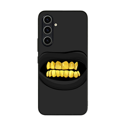 Gold Grillz Samsung Galaxy A35 5G Case