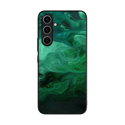 Green Abstract Art Samsung Galaxy A35 5G Case