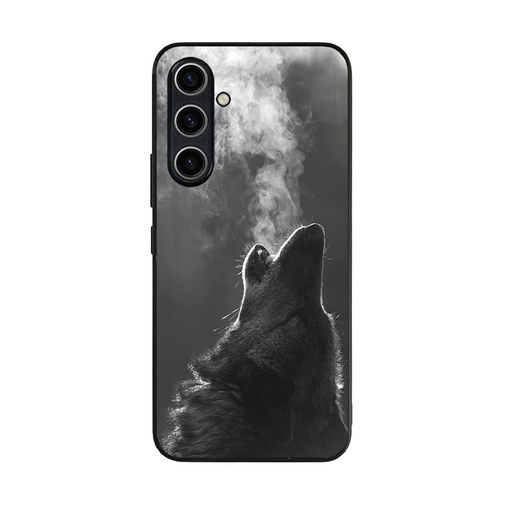 Howling Wolves Black and White Samsung Galaxy A35 5G Case