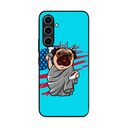 Independence Day Pug Samsung Galaxy A35 5G Case