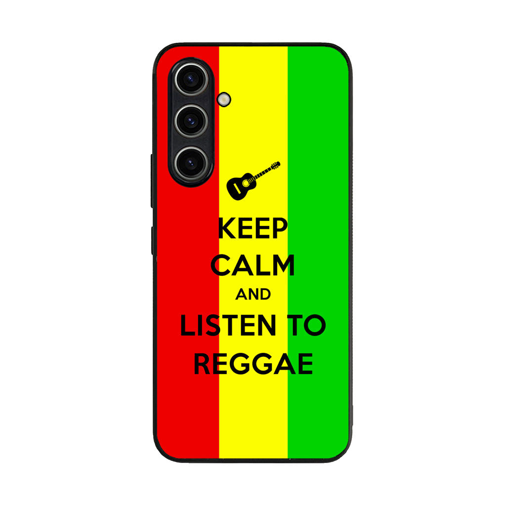 Keep Calm and Listen to Reggae Samsung Galaxy A35 5G Case