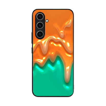 Orange Paint Dripping Samsung Galaxy A35 5G Case