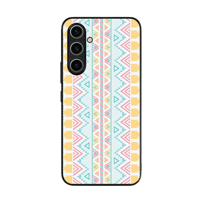 Peach Aztec Pattern Samsung Galaxy A35 5G Case