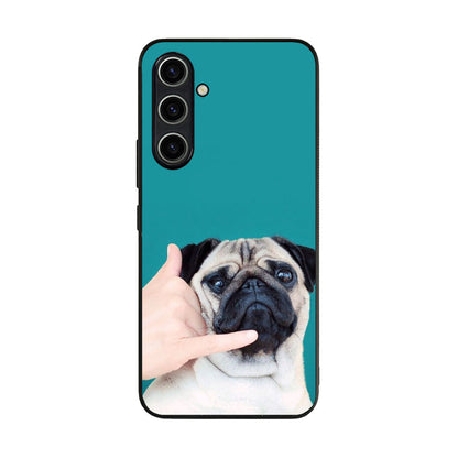 Pug is on the Phone Samsung Galaxy A35 5G Case