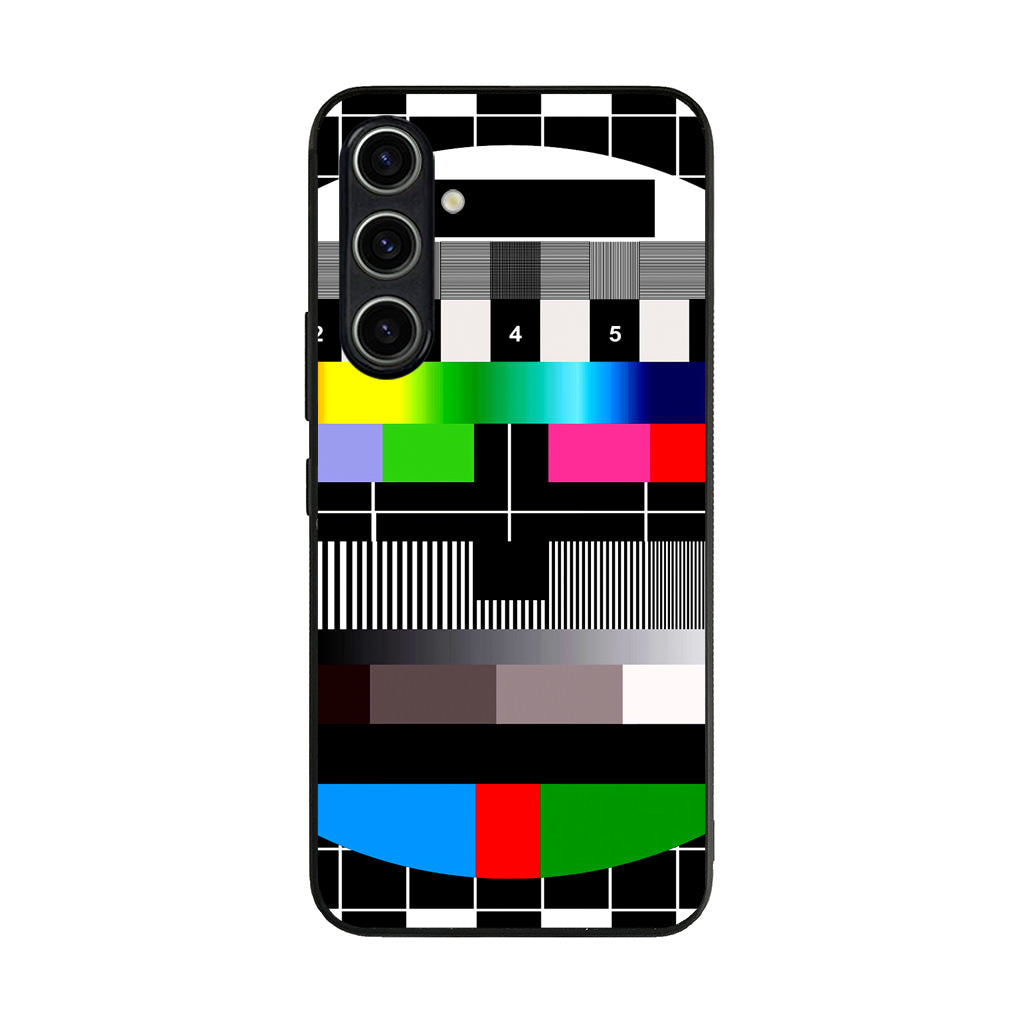 Scheme Pause TV Colorful Mesh Samsung Galaxy A35 5G Case