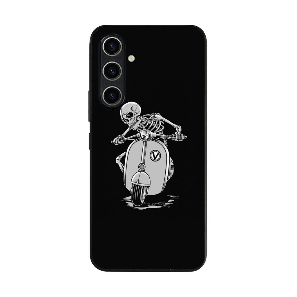 Skeleton Rides Scooter Samsung Galaxy A35 5G Case