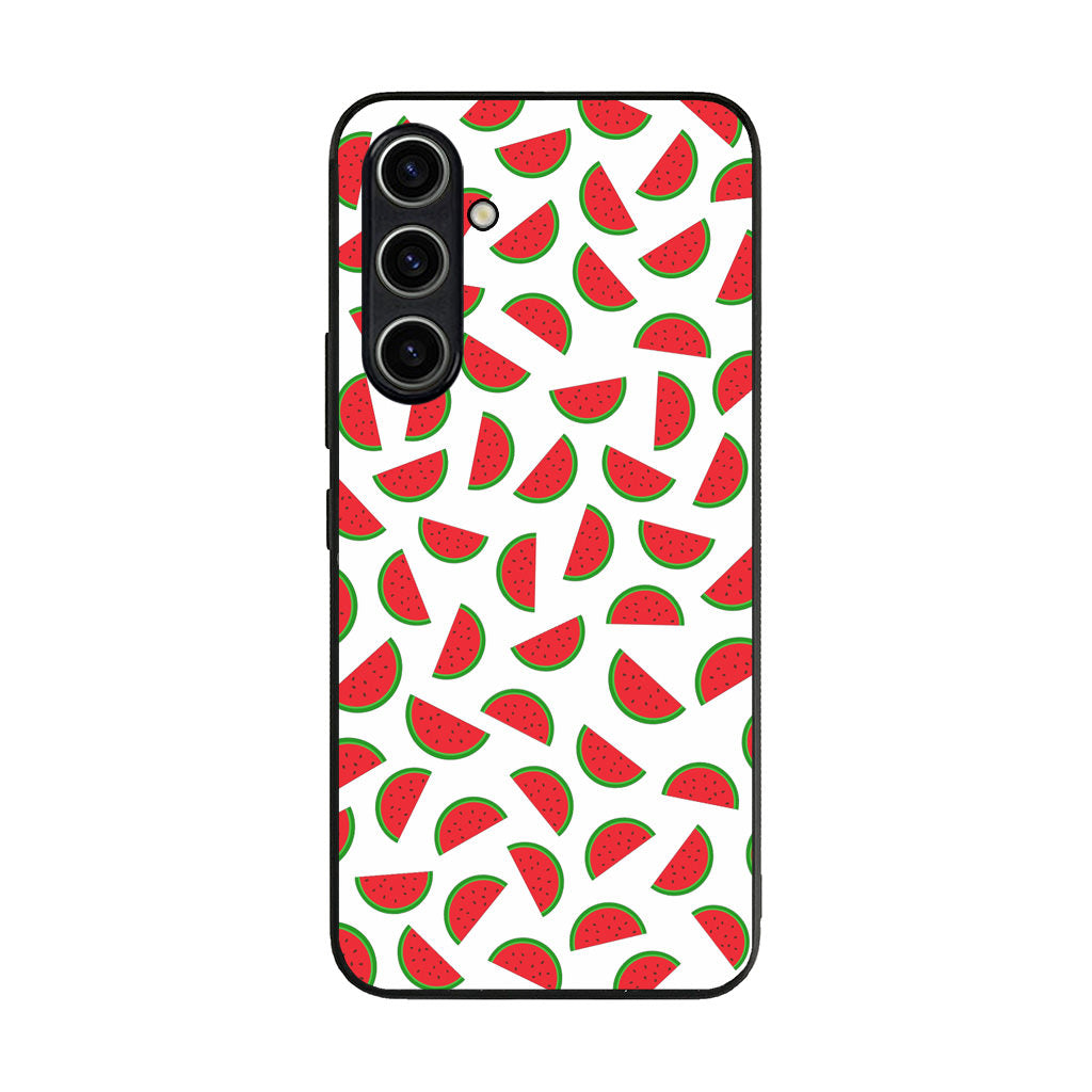 Watermelon Fruit Pattern White Samsung Galaxy A35 5G Case