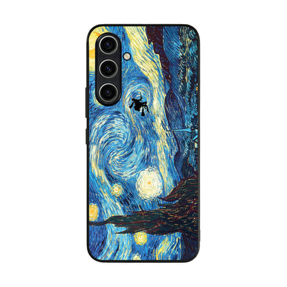 Witch on The Starry Night Sky Samsung Galaxy A35 5G Case