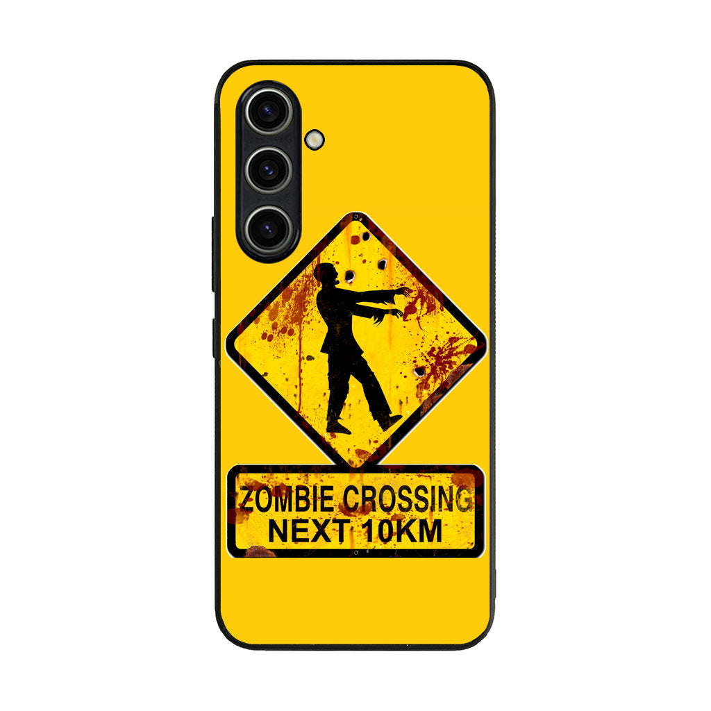 Zombie Crossing Sign Samsung Galaxy A35 5G Case