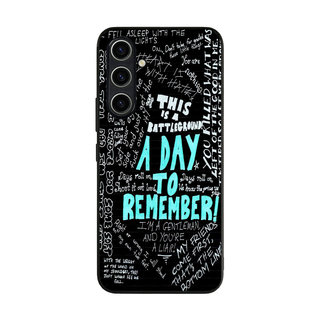 A Day To Remember Quote Samsung Galaxy A35 5G Case