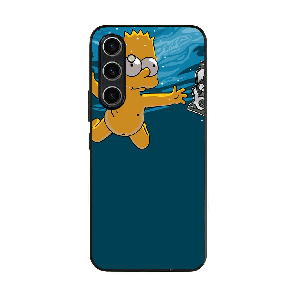 Bart Swimming For Money Samsung Galaxy A35 5G Case