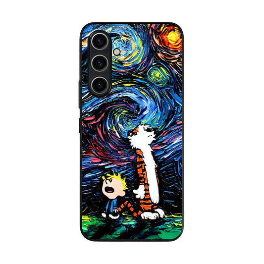 Calvin Art At Starry Night Samsung Galaxy A35 5G Case