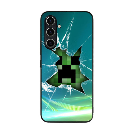 Creeper Glass Broken Green Samsung Galaxy A35 5G Case