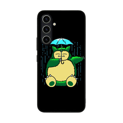 Cute Snorlax Umbrella Samsung Galaxy A35 5G Case