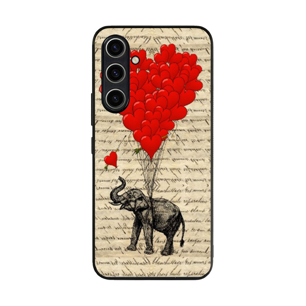 Elephant And Heart Samsung Galaxy A35 5G Case