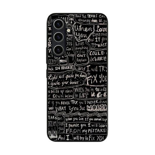 Fix You Lyrics Samsung Galaxy A35 5G Case