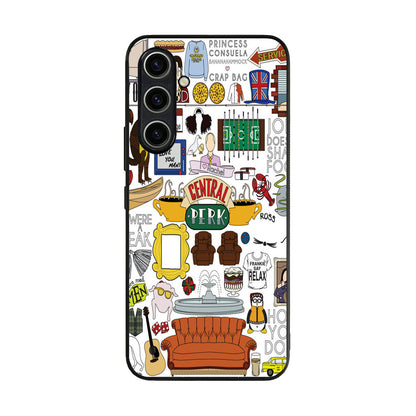 Friends TV Show Central Perk Sticker Samsung Galaxy A35 5G Case