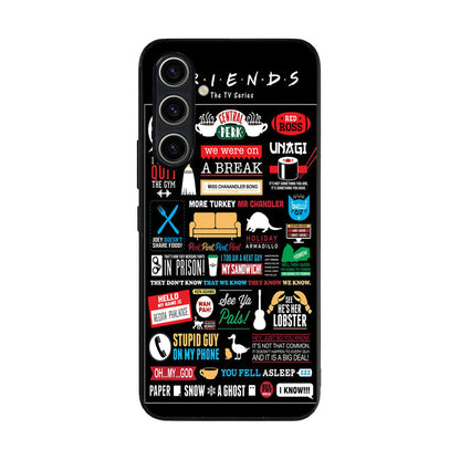 Friends TV Show Quotes Poster Samsung Galaxy A35 5G Case