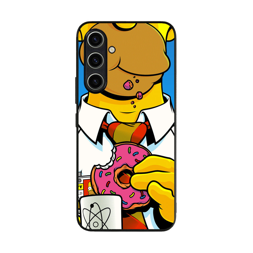 Homer Eats Donut Samsung Galaxy A35 5G Case